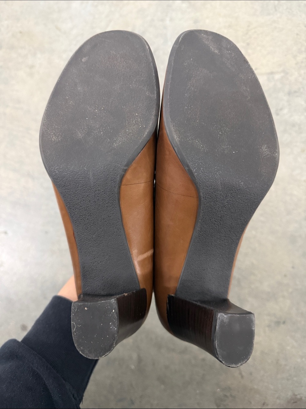 Franco Sarto Vintage Brown Leather Slip-On Loafers - Picture 5 of 6